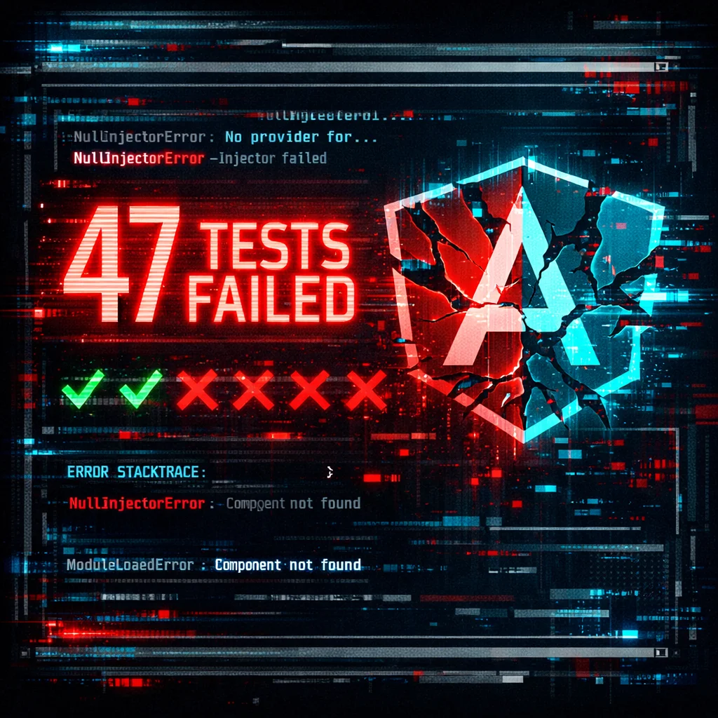 Quand j'ai migré mes tests Angular et que tout a explosé